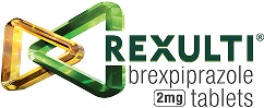 REXULTI (brexpiprazole) logo with 'Moments Matter' slogan.