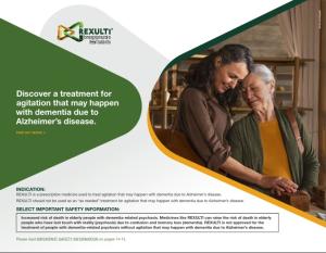 REXULTI Caregiver Welcome Kit for Agitation associated with dementia due to Alzheimer's disease patients and caregivers. REXULTI Caregiver Welcome Kit for Agitation associated with dementia due to Alzheimer's disease patients and caregivers.